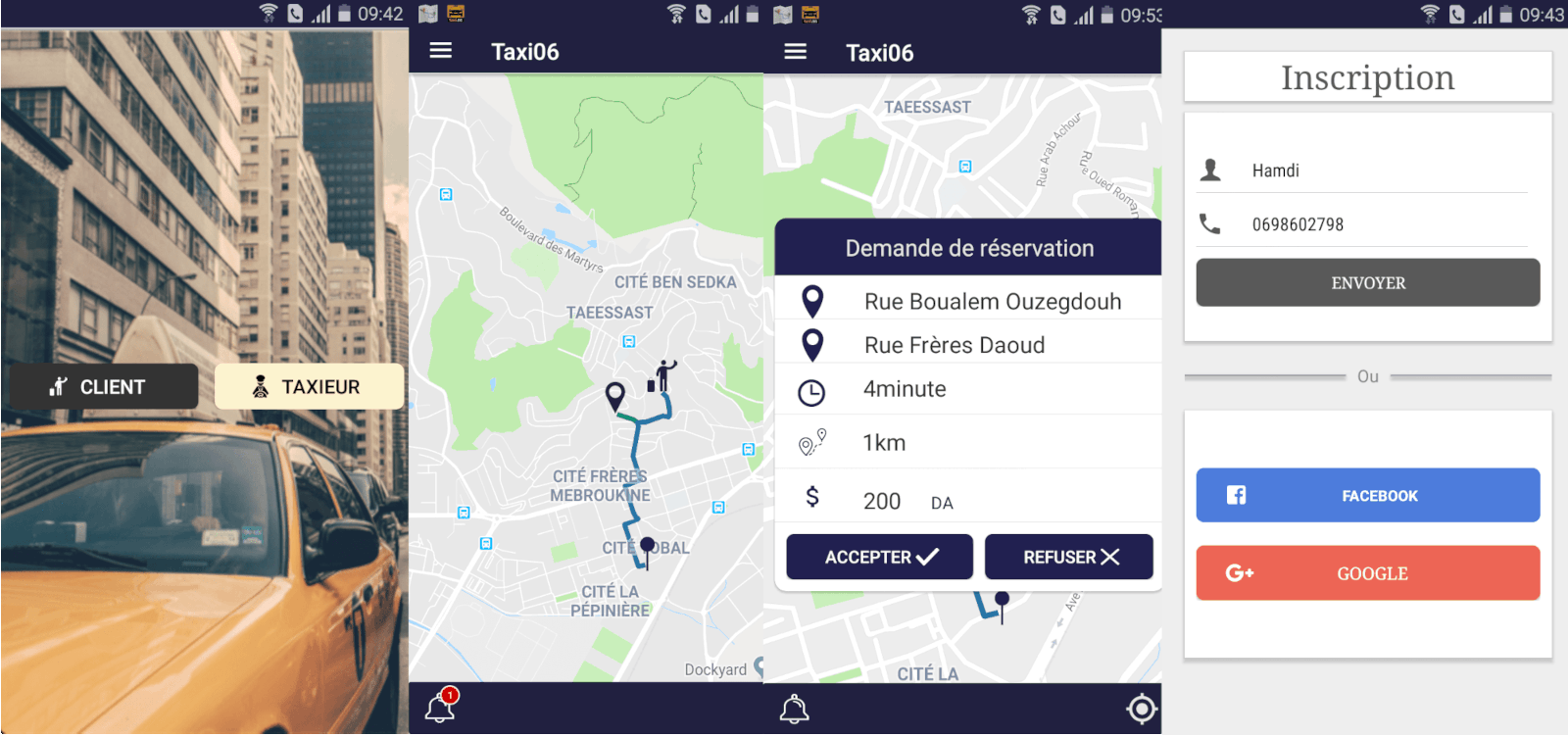 screenshot of Taxi06 project